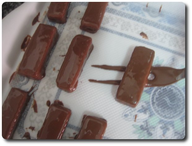 Los vamos depositando en una fuente con papel absorbente.