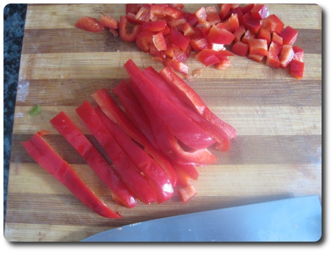 Lo picamos al igual que el verde.