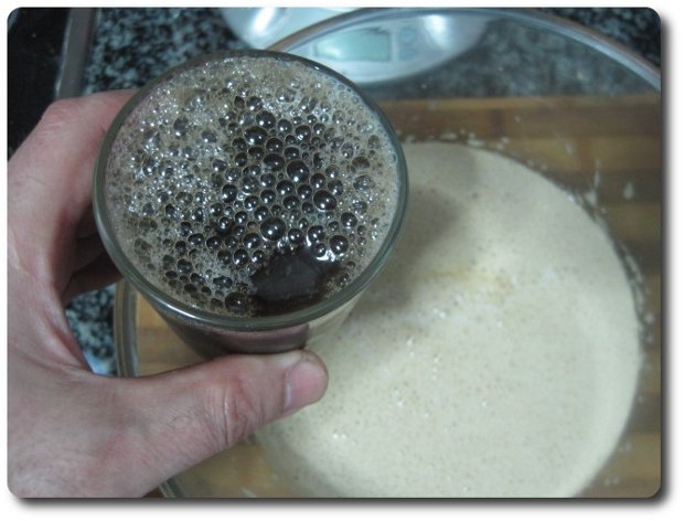 Y otro vaso, otros 200 ml., de coca-cola.